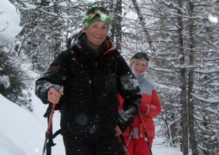  Camicrema con raquetas de nieve Val d Isere 